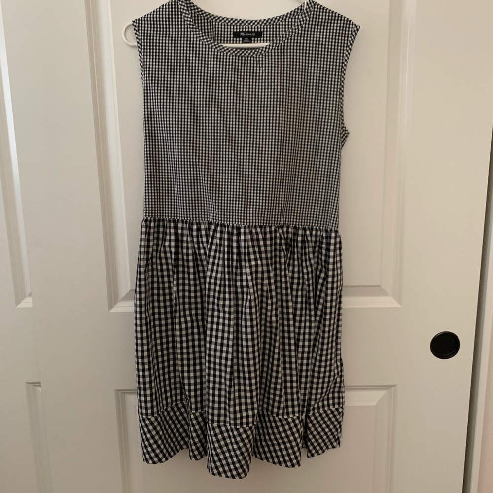 MADEWELL GINGHAM DRESS